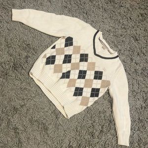 Burberry 2T plaid sweater 100% cotton